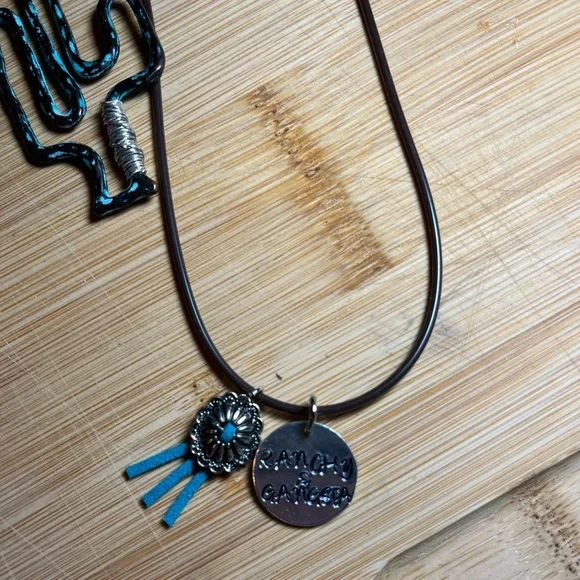 Ranchy & Gangsta Leather Cord Necklace - Picture 2 of 2